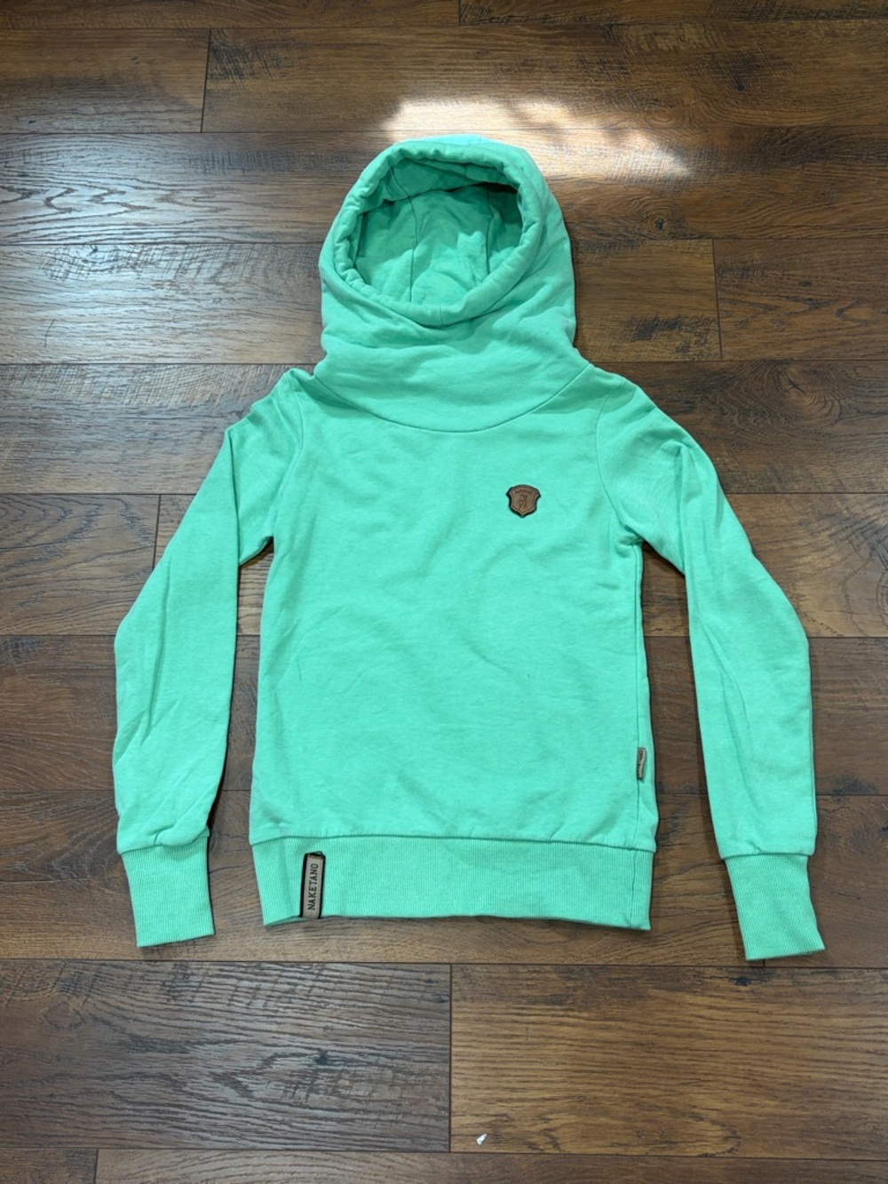 Naketano Women's Mint Green Cowl Neck Sweater